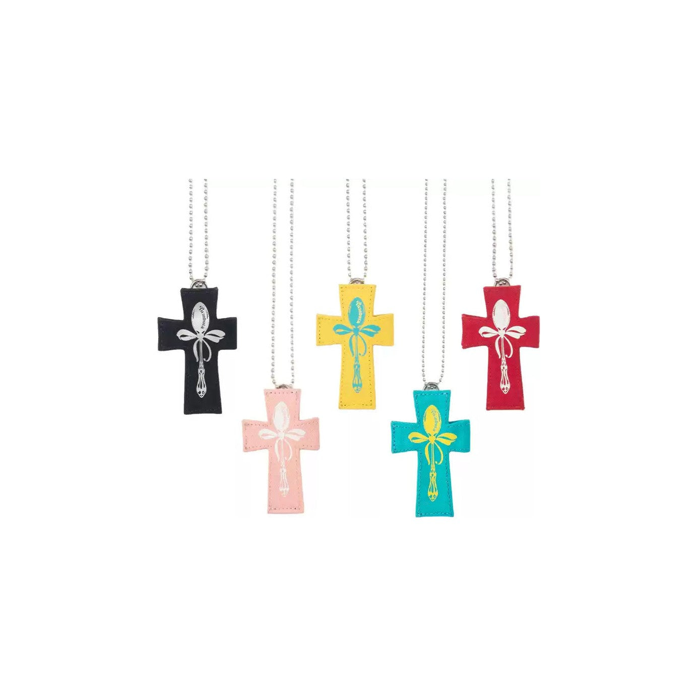 Buta Cross Cross Pendant Card Holder Fashion Necklace