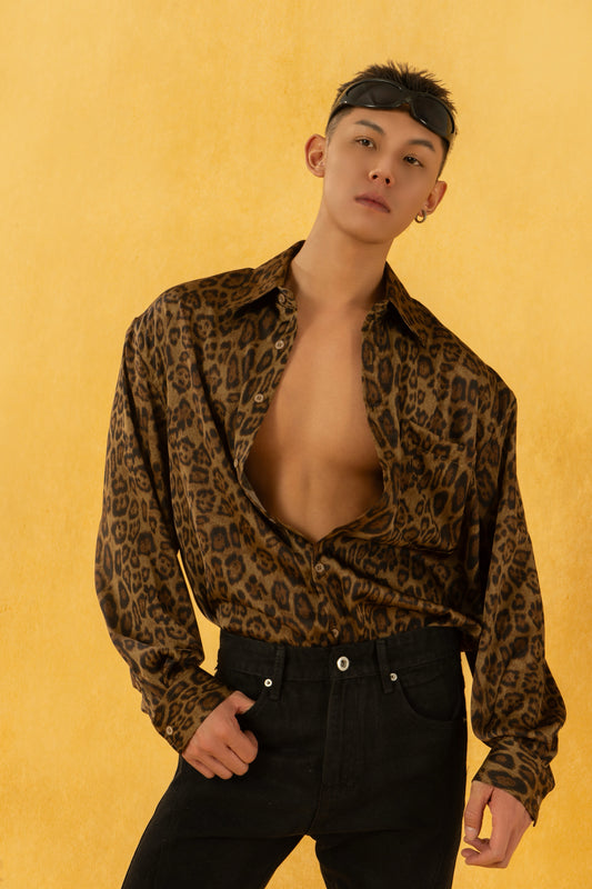 Leopard Print Relaxed Shirt