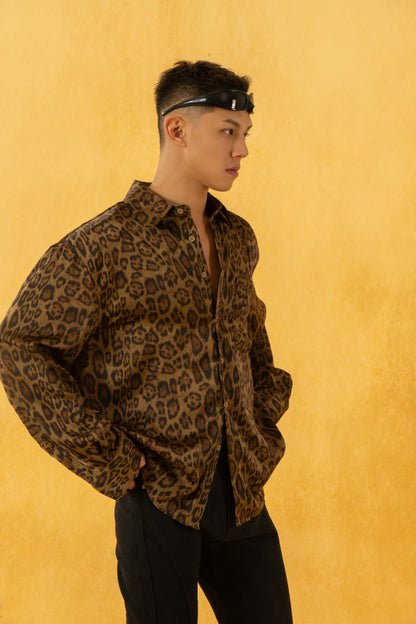 Leopard Print Relaxed Shirt