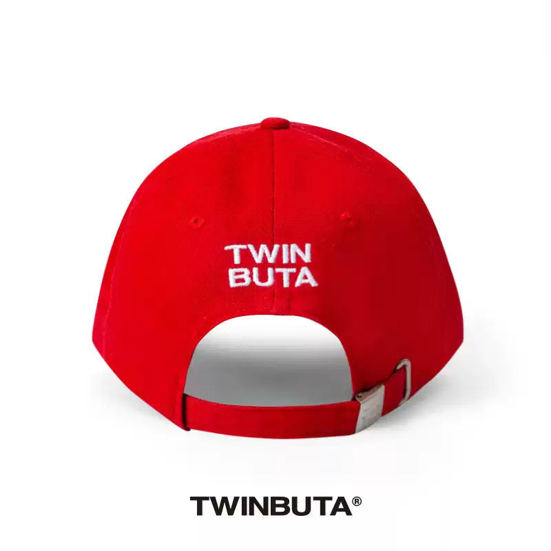 TWINBUTA Colorblock Corduroy Baseball Cap With Embroidery