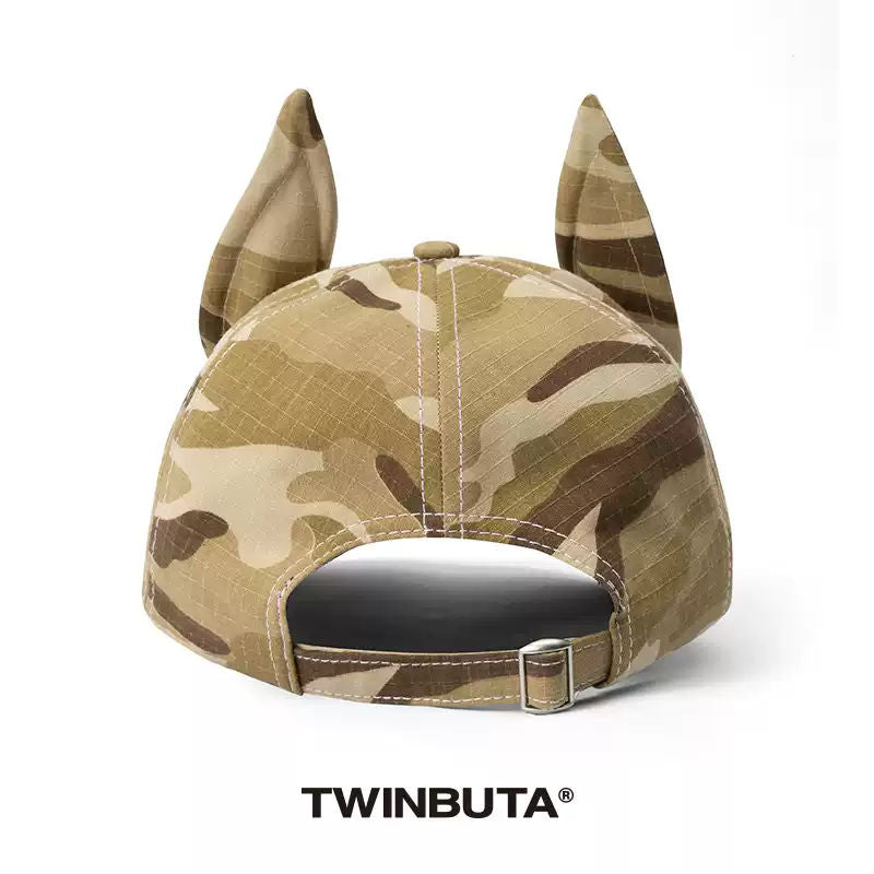 TWINBUTA Don't Touch My Ears Camo Baseball Cap Unisex