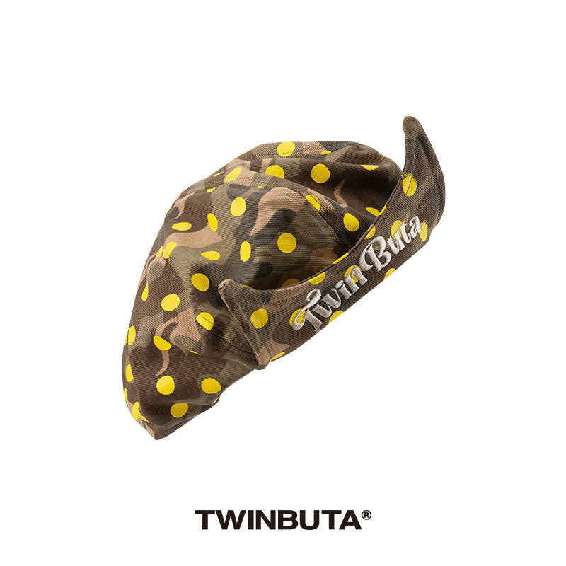 TWINBUTA BUTA DEMON Camo Dot Beret Hat