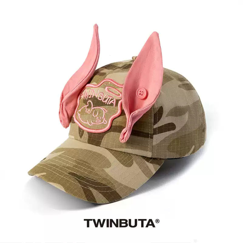 TWINBUTA Don't Touch My Ears Camo Baseball Cap Unisex