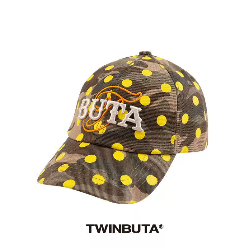 TWINBUTA BUTA DEMON Camo Dot Baseball Cap