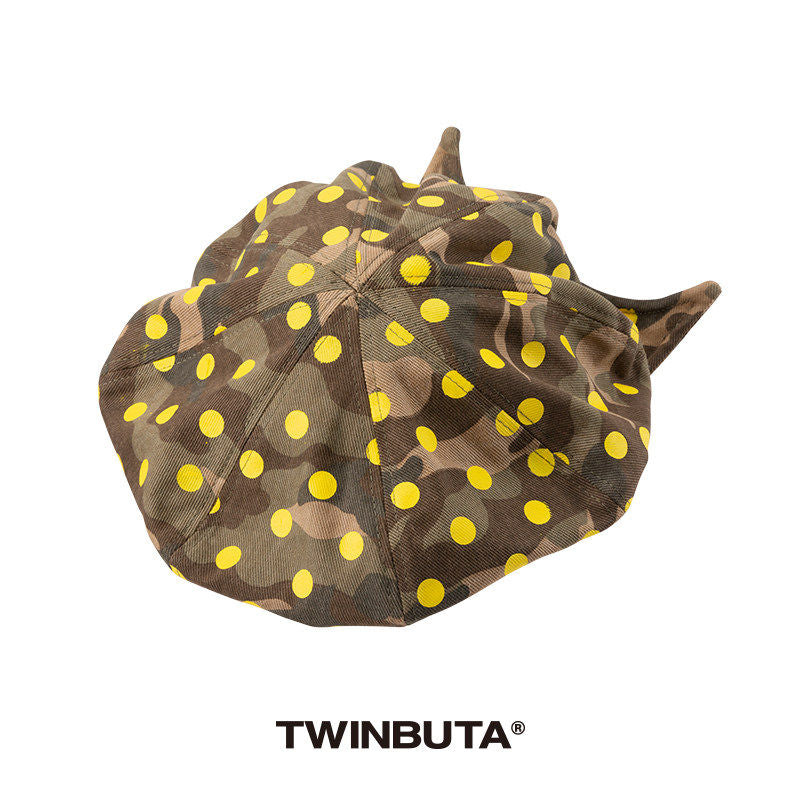 TWINBUTA BUTA DEMON Camo Dot Beret Hat